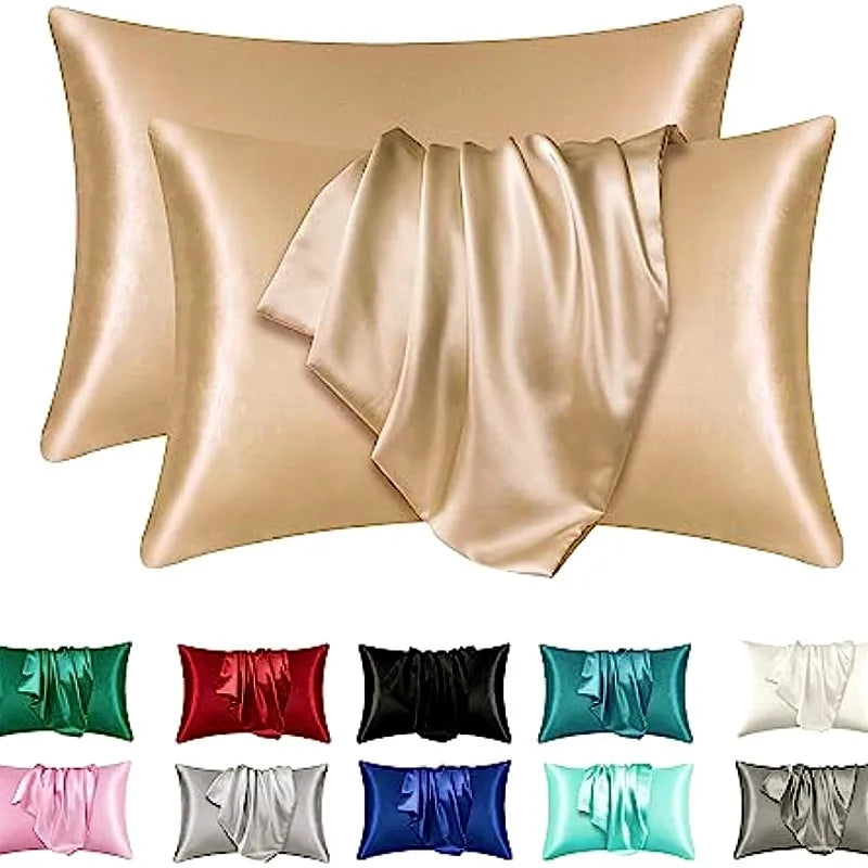100% Silk Pillowcase Set for Hair & Skin, 2pcs
