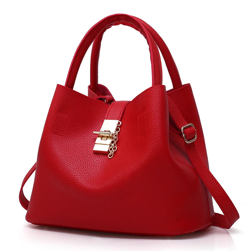 Large Capacity Lychee Pattern Crossbody Bag