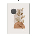 Bohemian Sun Leaf Geometry Canvas Prints - Set of 2  Clean Vanilla Store
