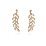 Hollow Out Leaves Earrings for Women Unique Design