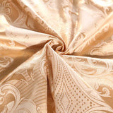 Floral Jacquard Satin Duvet Cover Set, 3 Piece