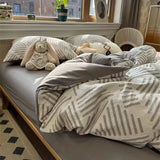 INS Gentle Pink Rose Bedding Set for Girls Women Kawaii 4 pcs