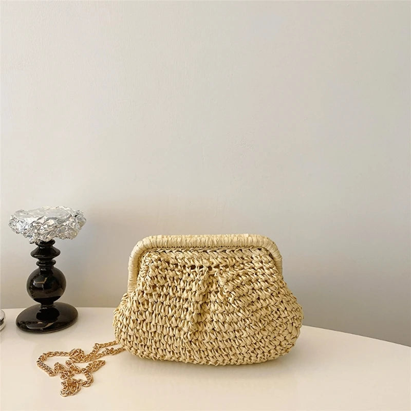 2024 Straw Woven Beach Bag for Women - Large Capacity
