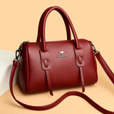 Genuine Soft Leather Vintage Shoulder Tote Bag