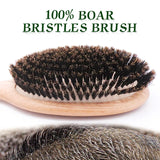 BOOMSLIFE Boar Bristle Hair Brush for Women