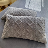 Velvet Pillow Cover 48x74cm Warm Case Set of 2Pcs  Clean Vanilla Store