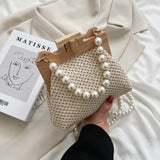 Fashion Weave Straw Shoulder Bag for Women