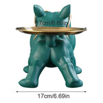 Charming 30cm Bulldog Figurine Dog Storage Box  Clean Vanilla Store