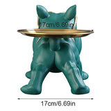 Charming 30cm Bulldog Figurine Dog Storage Box  Clean Vanilla Store