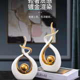 Nordic Luxury Abstract Living Room Statue Gift  Clean Vanilla Store