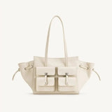 JW Pei Large Capacity Motorcycle Tote Bag Female