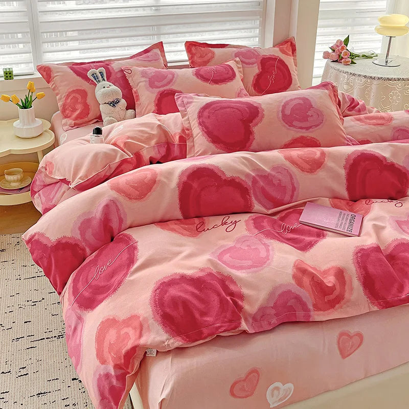 Fresh Style 100% Cotton Bedding Set 4pcs