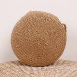 Summer Woven Straw Crossbody Bag for Women