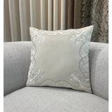 Luxurious European Embroidery Velvet Cushion Case 1 Pc Set