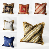Croker Horse 45x45cm Velvet Leopard Pillow Cover