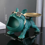 Charming 30cm Bulldog Figurine Dog Storage Box  Clean Vanilla Store