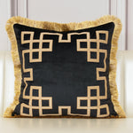 Luxury Gold Velvet Cushion Cover with Tassel  Clean Vanilla Store