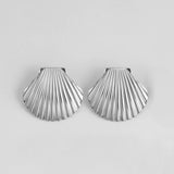 Vintage Gold Plated Snail Shell Earrings for Women