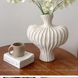 Texdream Black White Porcelain Vase Set Large
