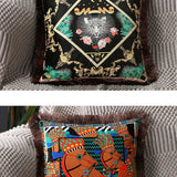 Horse Throw Pillow Cushion Cover - Palace Pattern 45x45cm 30x50cm