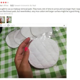 Soft Bamboo Fiber Makeup Remover Pads - 10pcs