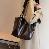 LEFTSIDE Large Capacity Tote Bag for Women Retro