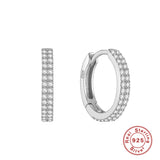 CANNER Double Circle 925 Silver Hoop Earrings