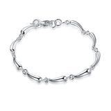 New High Quality 925 Sterling Silver Twisted Rope Bracelet