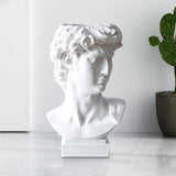 Greek Statue of David Resin Vase for Flowers