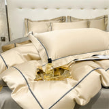 Svetanya Embroidery 100% Egyptian Cotton Bedding Set 4pcs