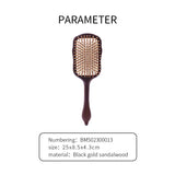 Luxurious Sandalwood Hair Brush for Scalp Massage