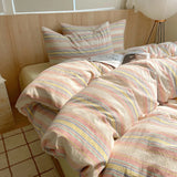 Nordic Sling Cotton Pink Stripes Duvet Cover 150x200