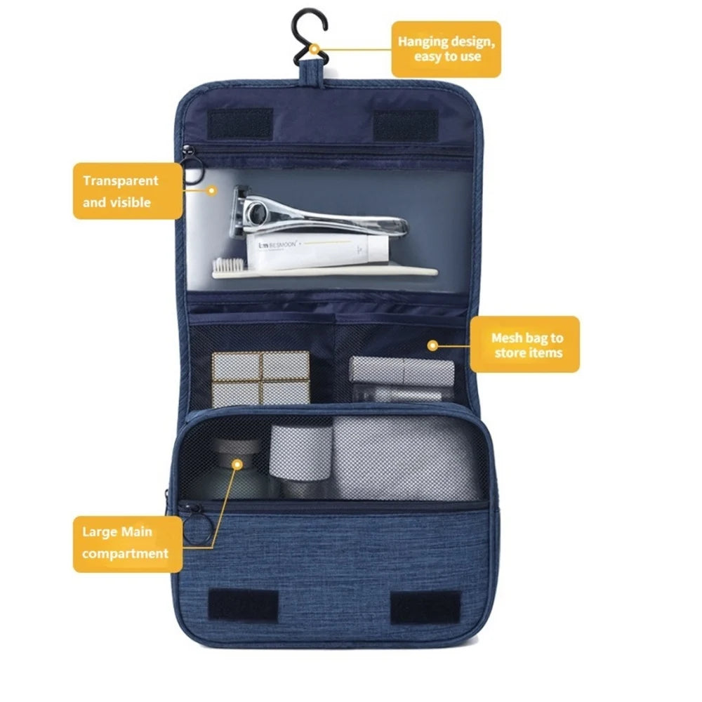 Waterproof Portable Toiletry Washbag with Hook  Clean Vanilla Store
