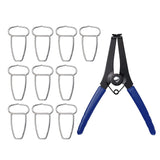 Spring Clamp Pliers with 10 Miter Clamps Set