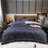Svetanya Embroidery 100% Egyptian Cotton Bedding Set 4pcs