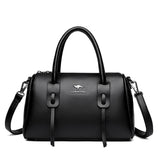Genuine Soft Leather Vintage Shoulder Tote Bag
