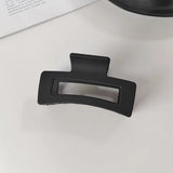 Elegant Black Geometric Hair Claw for Women