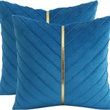 Luxury Velvet Pillow Covers 18x18 Pack of 2