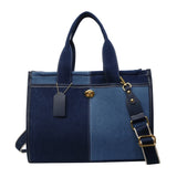 New Luxury Denim Fabric Women's Handbag Tote Bag