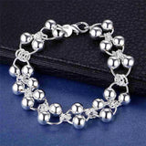 New High Quality 925 Sterling Silver Twisted Rope Bracelet