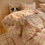 Nordic Sling Cotton Pink Stripes Duvet Cover 150x200