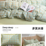 Korean Cotton Pink Stripes Duvet Cover 150x200 Size