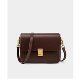 Genuine Leather Women's Handbag 2025 Luxury Tofu Bag