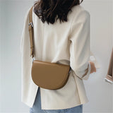 Genuine Retro Saddle Bag High Quality Leather for Women