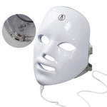 LED Facial Mask Photon Therapy 7 Colours Red Light Face Skin Rejuvenation - Clean Vanilla