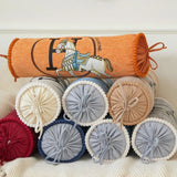 Candy Shape Chenille Nap Pillow for Home or Travel