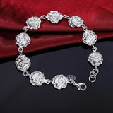 New High Quality 925 Sterling Silver Twisted Rope Bracelet