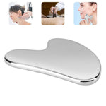 Gua Sha Board Guasha Massage for Face Stainless Steel Body Massager Facial Scraping Plate SPA  Guasha Scraper for Neck Back - Clean Vanilla