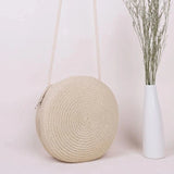 Summer Woven Straw Crossbody Bag for Women