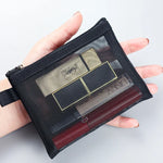 Mesh Clear Cosmetic Bags - Portable Organizer 1/3pcs  Clean Vanilla Store